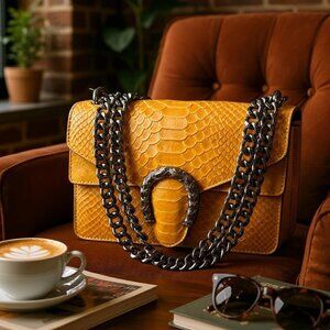 Women’s Handbag Designer Italian Leather – Ana Brown